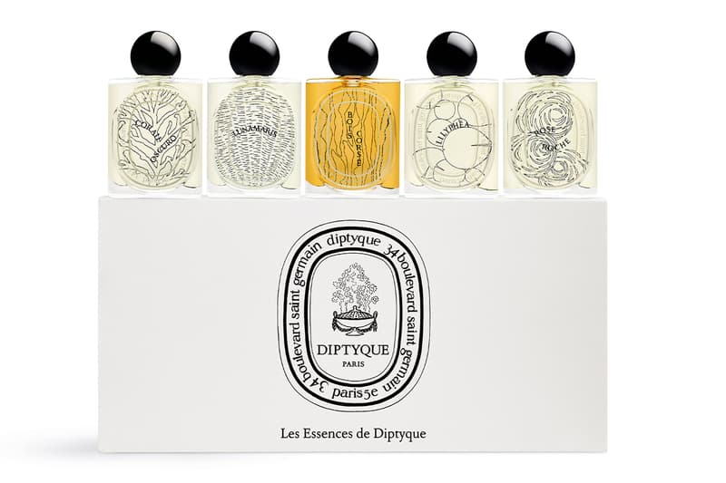 Diptyque Les Essences de Diptyque Fragrance Collection Release Info Corail Oscuro Lunamaris Bois Corsé Rose Roche