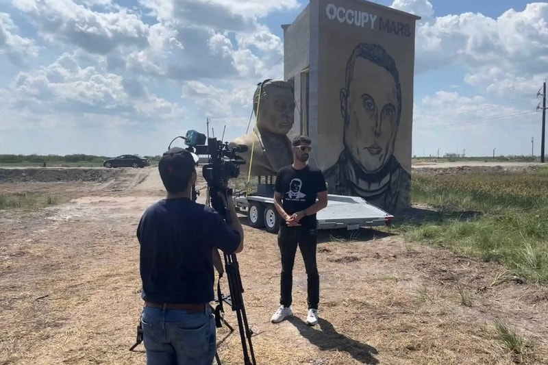 elon musk sculpture meme cybertruck 