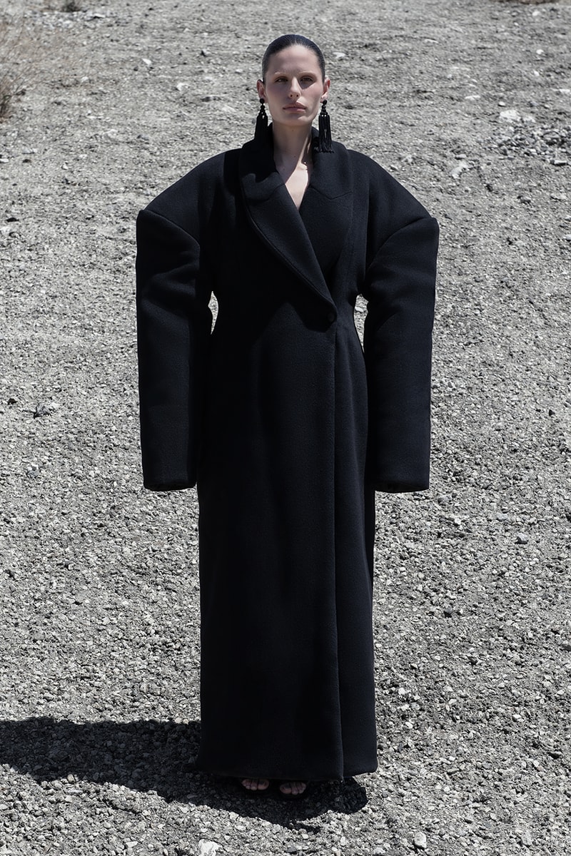 Entire Studios Drop 8 Sees Sees a Continued Evolution for the Future outerwear mini cloak evening wear futuristinck bombers denim colorways staples minimalistic