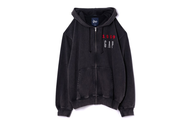 Gap Celebrates 55th Anniversary With Classic Hoodie Collection release info price san francisco store colorway shade japan shinjuku 1969 birthday graphic archive zip up crewneck black blue yellow red bubble logo