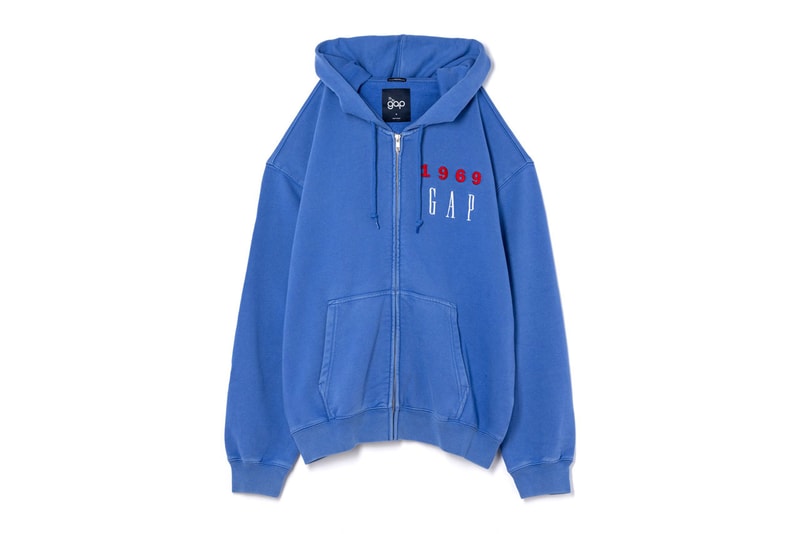 Gap Celebrates 55th Anniversary With Classic Hoodie Collection release info price san francisco store colorway shade japan shinjuku 1969 birthday graphic archive zip up crewneck black blue yellow red bubble logo