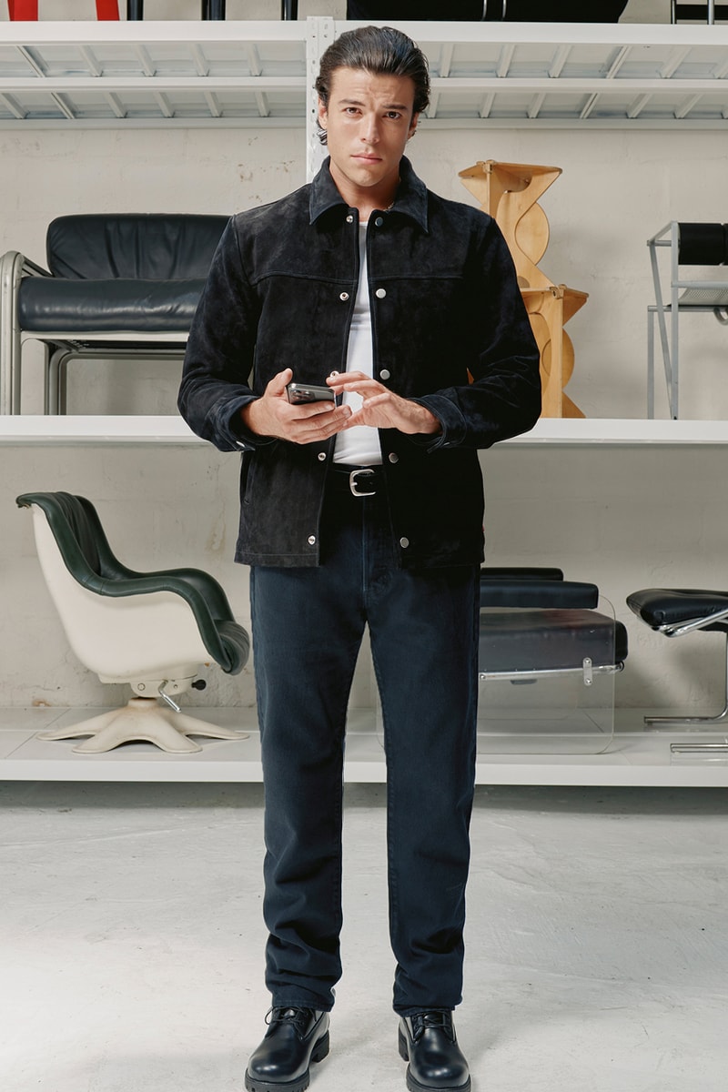 JJJJound Unveils New Collaboration With Levi's for FW24 montreal denim jeans grey black 