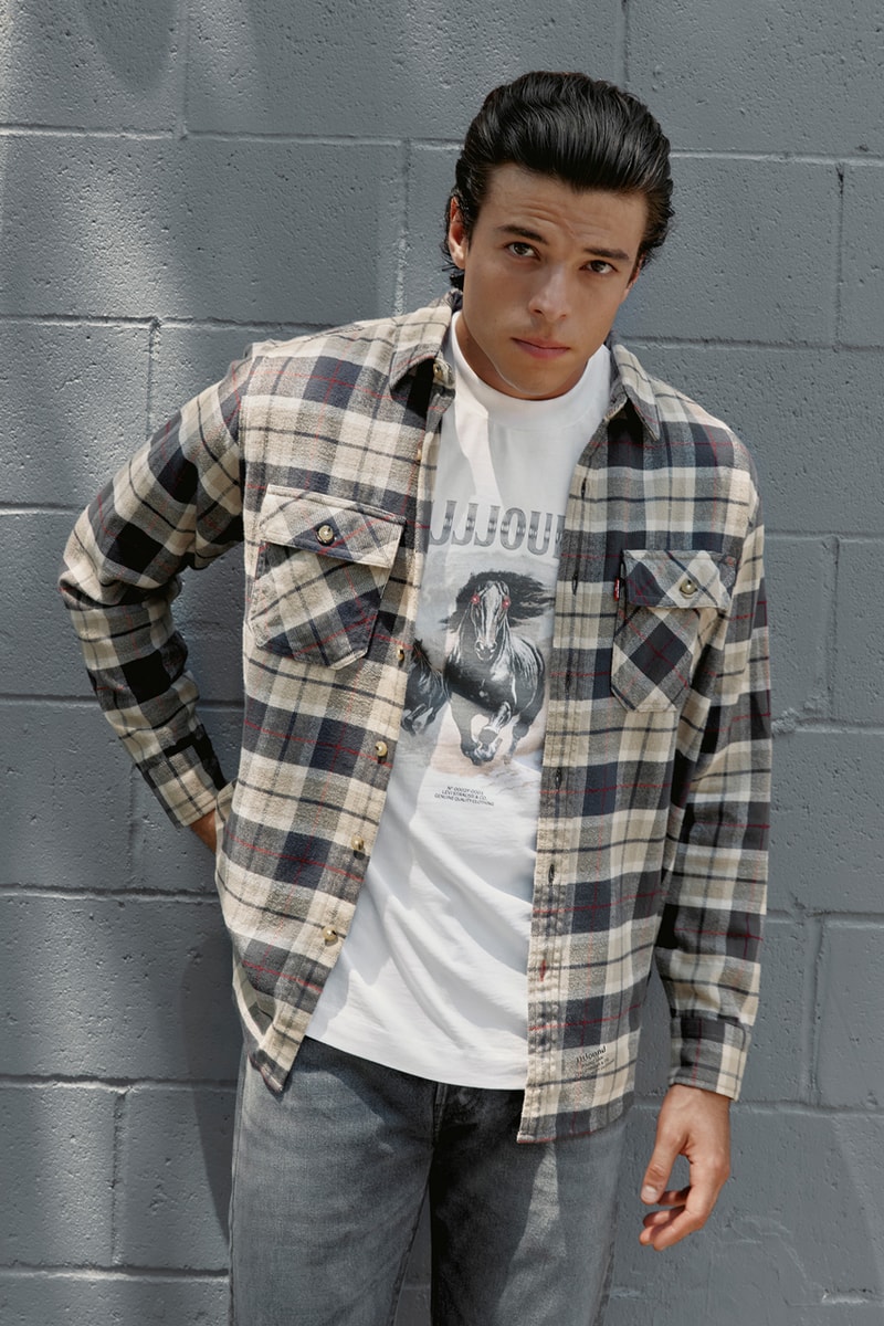 JJJJound Unveils New Collaboration With Levi's for FW24 montreal denim jeans grey black 