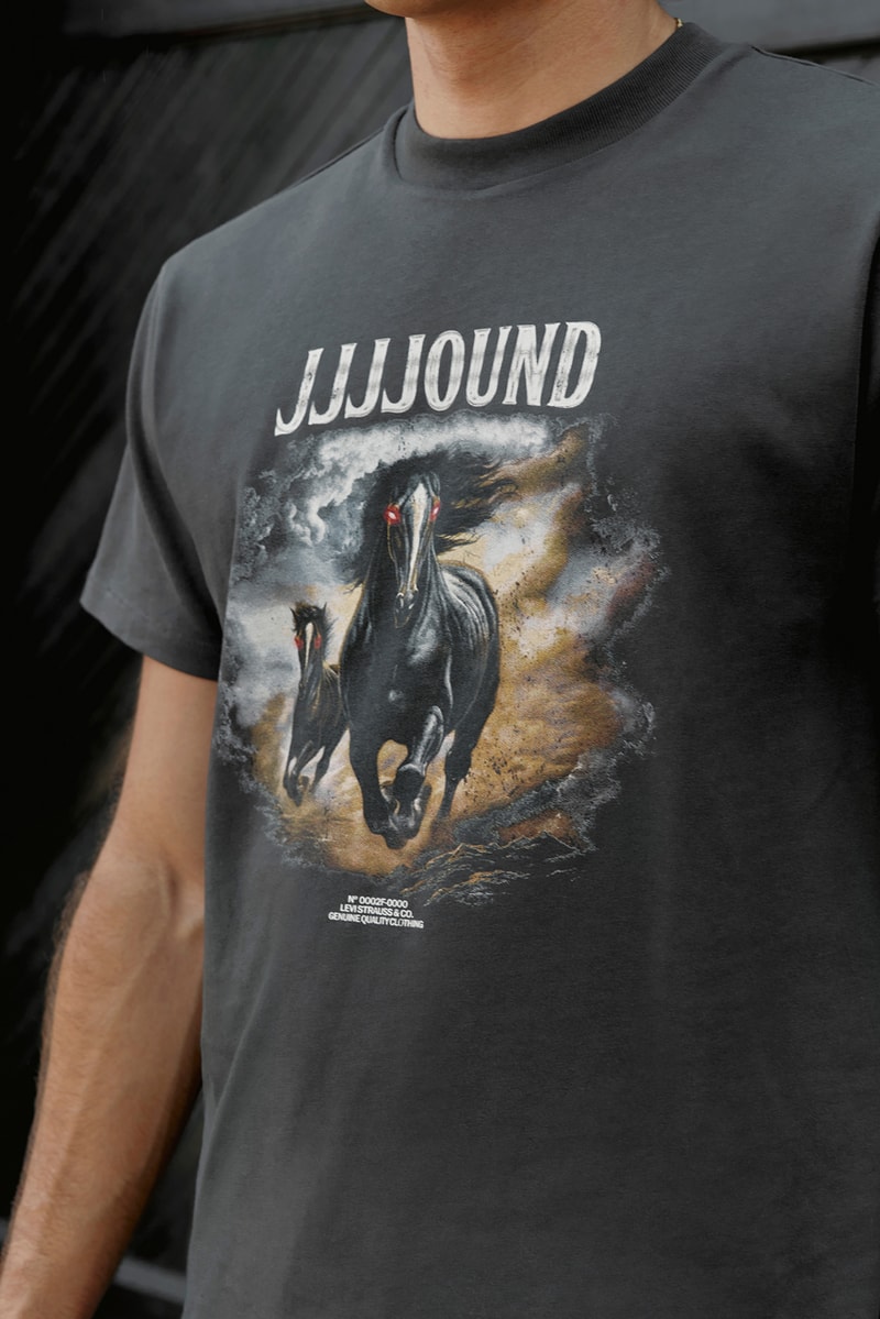 JJJJound Unveils New Collaboration With Levi's for FW24 montreal denim jeans grey black 
