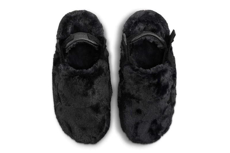 Nike's Calm Mule Gets Furry Makeover Holiday Season balck pink sanddrift beige FZ3119-001 FZ3118-100 FZ3119-600