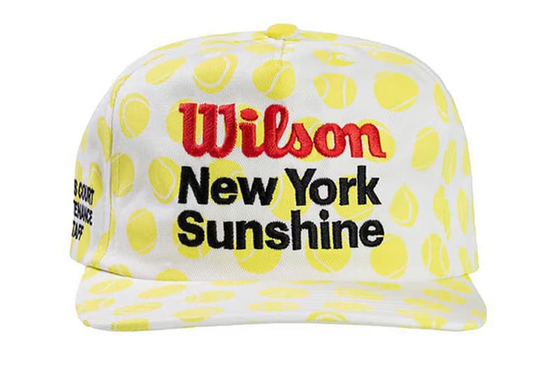 wilson new york sunshine sporting goods tennis collection collab streetwear fashion apparel tennis balls court us open sneakers tees sweatshirts hoodies socks hats caps