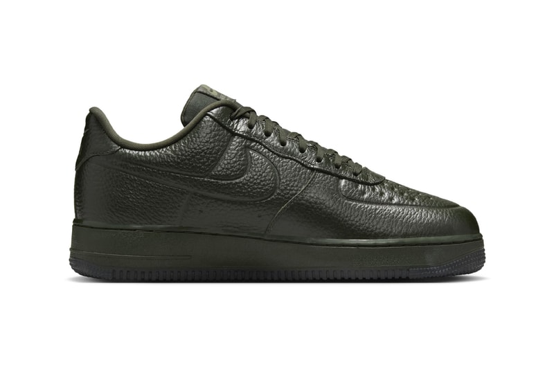 Official Look at the Nike Air Force 1 Low Pro Tech Waterproof "Sequoia" FB8875-301 nike af1 wp classic leather shoes staples wardrobe 