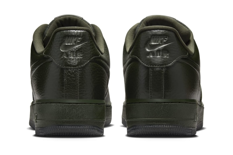 Official Look at the Nike Air Force 1 Low Pro Tech Waterproof "Sequoia" FB8875-301 nike af1 wp classic leather shoes staples wardrobe 