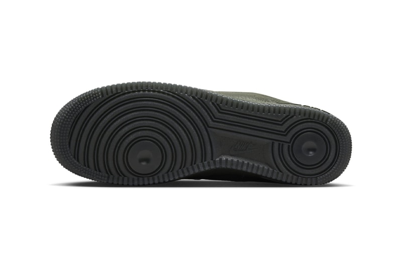 Official Look at the Nike Air Force 1 Low Pro Tech Waterproof "Sequoia" FB8875-301 nike af1 wp classic leather shoes staples wardrobe 