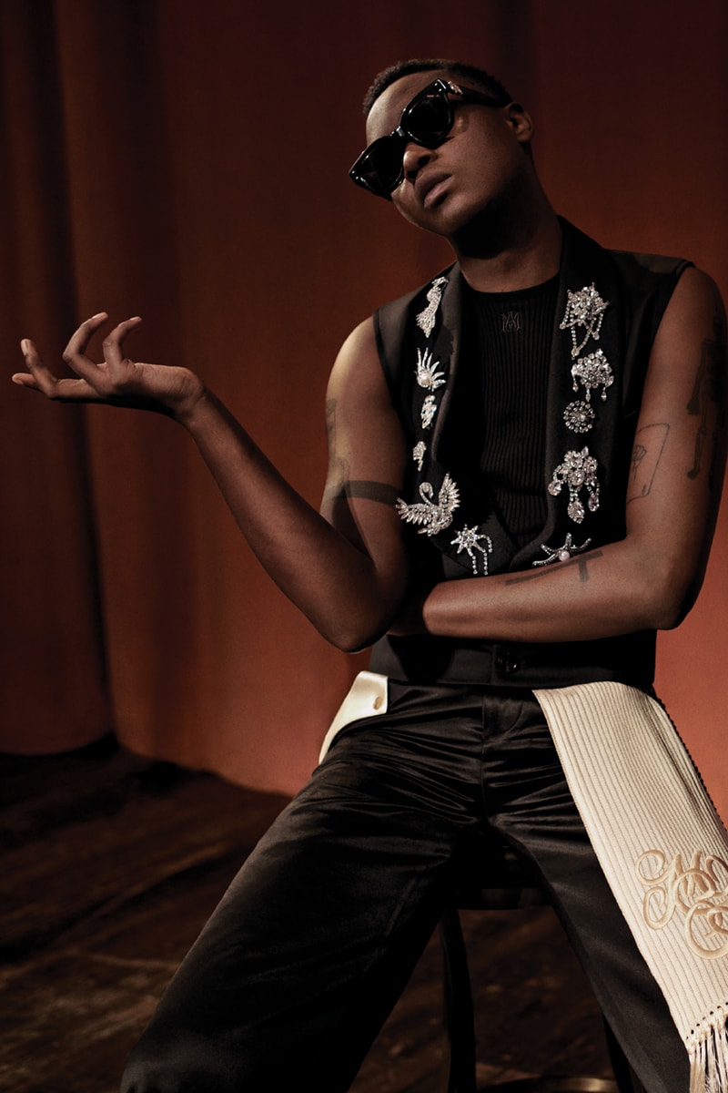 amiri old hollywood los angeles high fashion collection campaign clothing menswear runway lookbook mike amiri actors Ashton Sanders Seth Lee korean singer Sunwoo