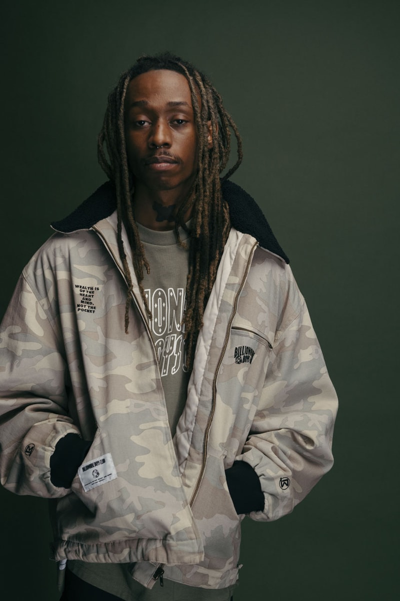 Billionaire Boys Club Goes Cozy for Fall/Winter 2024 Holiday camo camouflage collection drop clothing ice cream pharrell jacket puffer hoodie jp japan ice cream clothing fashion jacket sherpa set color fleece graphic tee crewneck hoodie t shirt