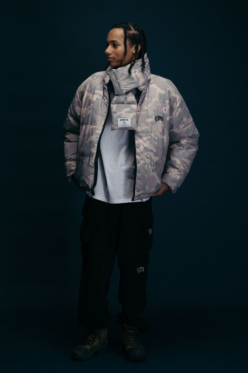 Billionaire Boys Club Goes Cozy for Fall/Winter 2024 Holiday camo camouflage collection drop clothing ice cream pharrell jacket puffer hoodie jp japan ice cream clothing fashion jacket sherpa set color fleece graphic tee crewneck hoodie t shirt