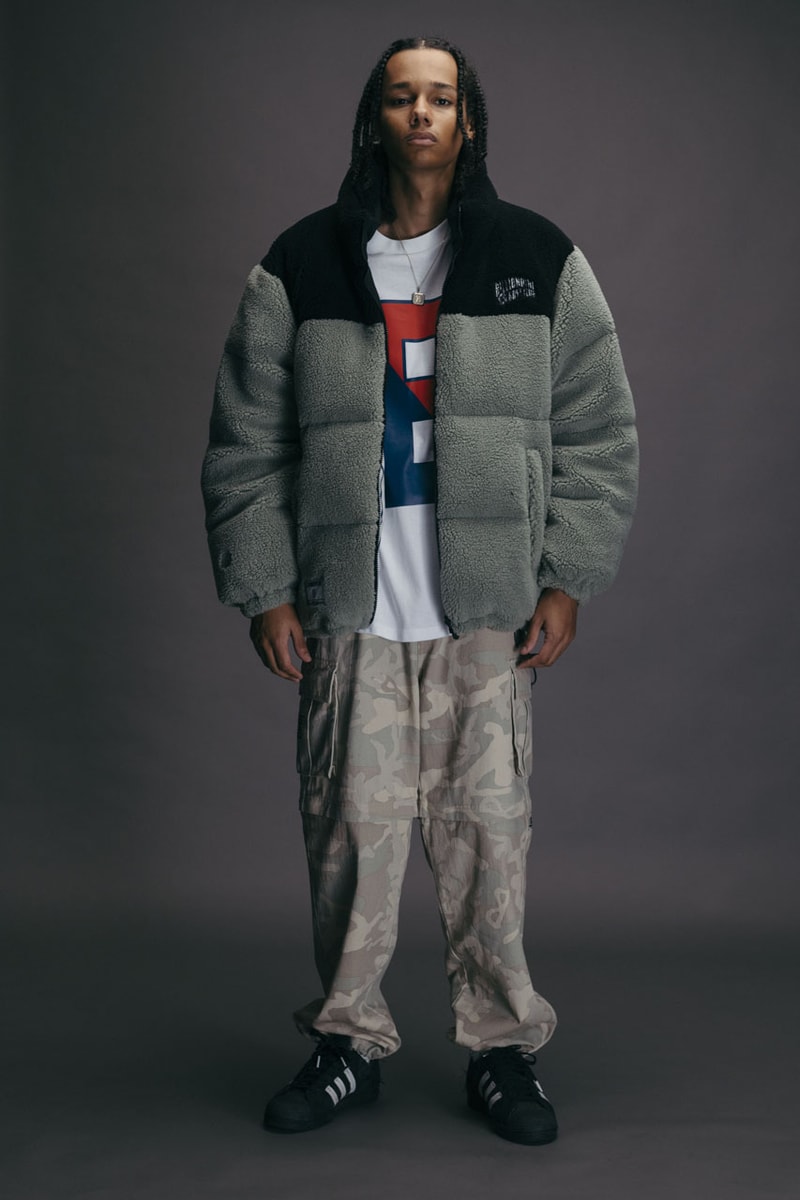Billionaire Boys Club Goes Cozy for Fall/Winter 2024 Holiday camo camouflage collection drop clothing ice cream pharrell jacket puffer hoodie jp japan ice cream clothing fashion jacket sherpa set color fleece graphic tee crewneck hoodie t shirt