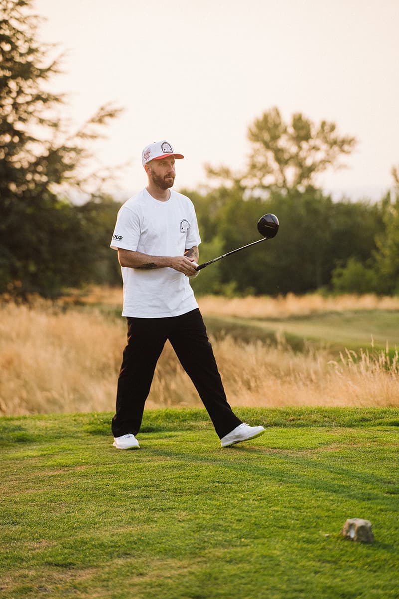 bogey boys tour championship pga east lake golf atlanta collection collaboration tee shirts button down polo hat stripe white blue black