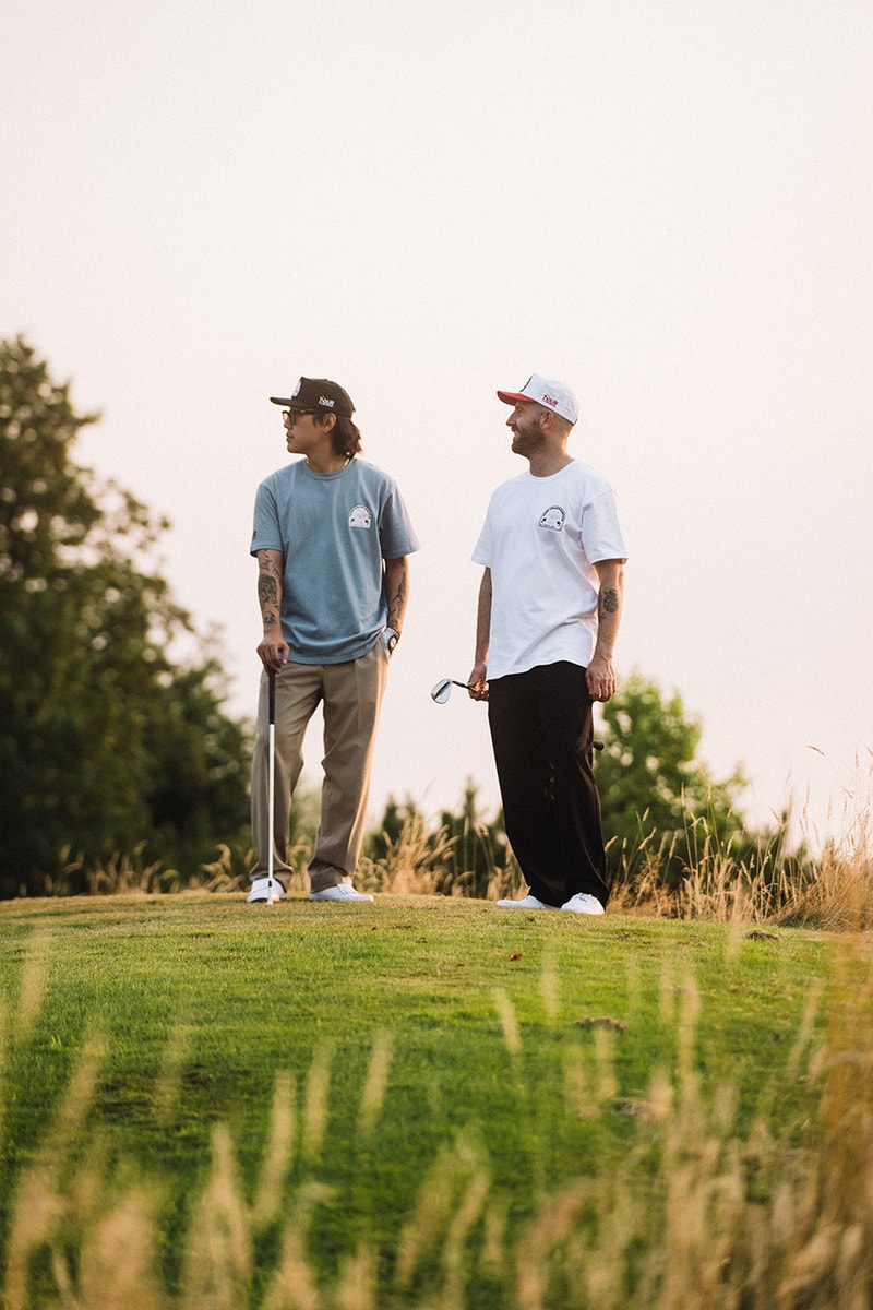 bogey boys tour championship pga east lake golf atlanta collection collaboration tee shirts button down polo hat stripe white blue black