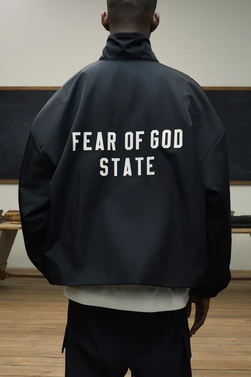 fear of god ESSENTIALS 2024 The Back To School Collection quarter-zip pullovers oversized jackets hoodies sweatshirts t-shirts pants shorts