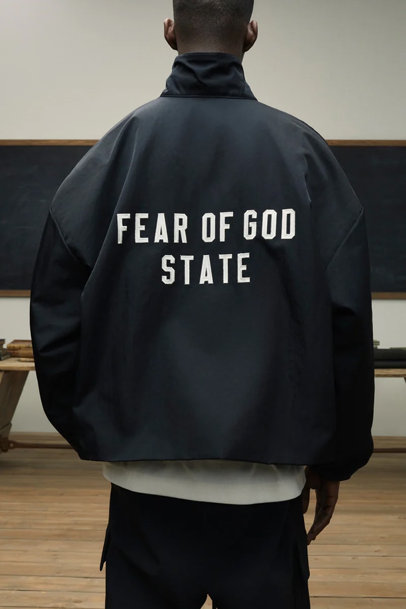 fear of god ESSENTIALS 2024 The Back To School Collection quarter-zip pullovers oversized jackets hoodies sweatshirts t-shirts pants shorts