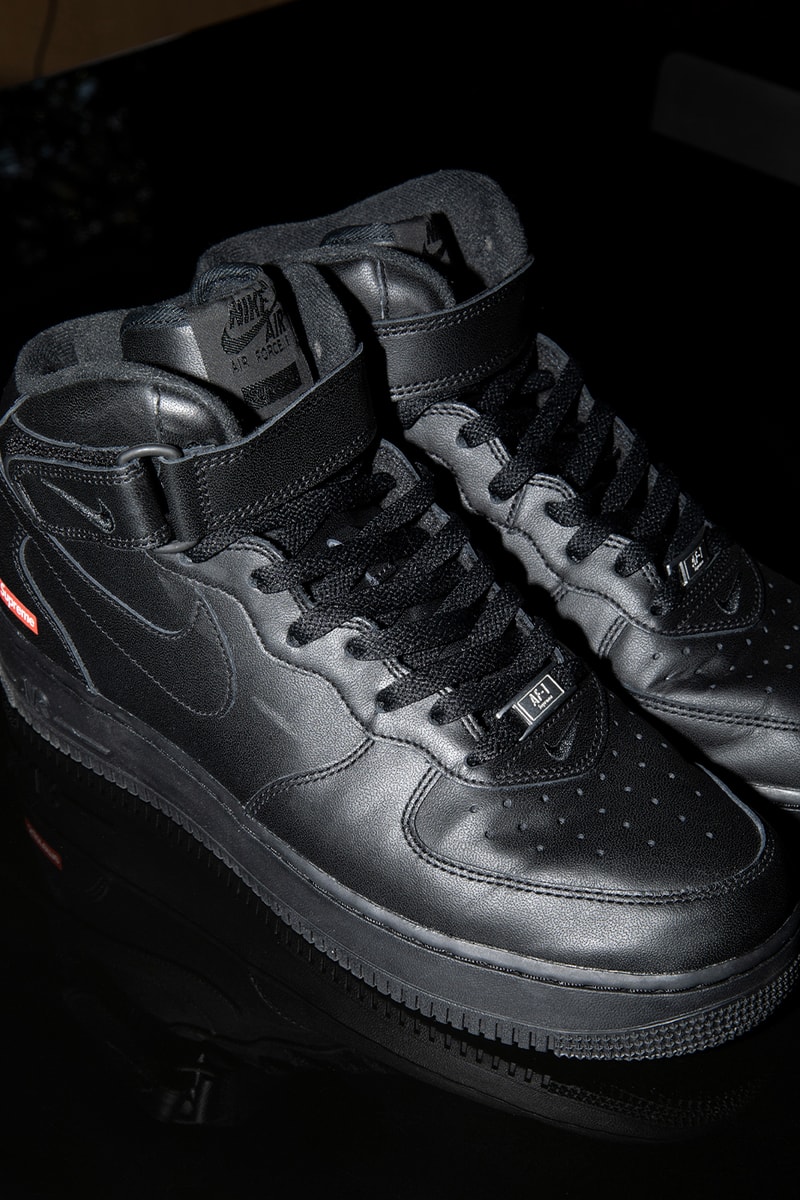 Supreme Officially Drops Nike Air Force 1 Mid Collaboration release info fall winter 2024 full collection drop swoosh shoes sneakers