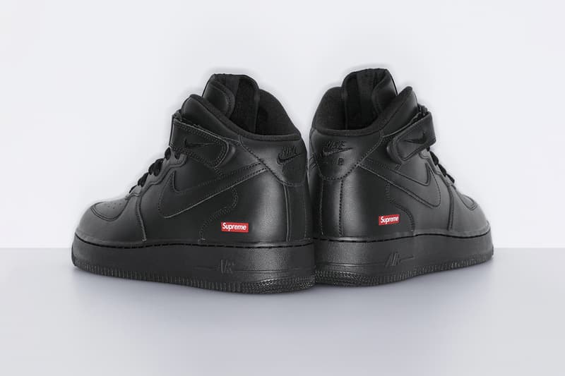 Supreme Officially Drops Nike Air Force 1 Mid Collaboration release info fall winter 2024 full collection drop swoosh shoes sneakers