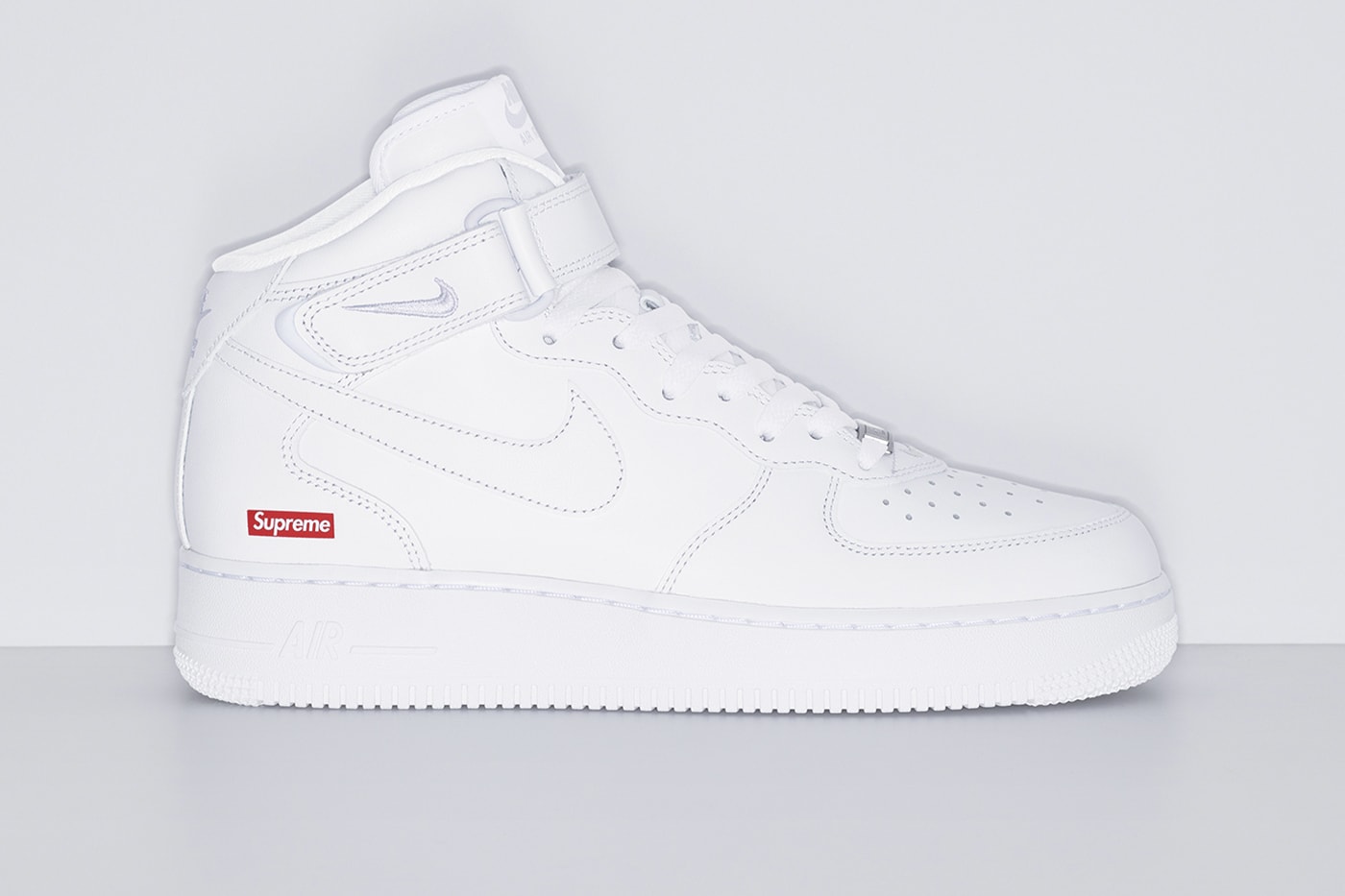 Supreme Officially Drops Nike Air Force 1 Mid Collaboration release info fall winter 2024 full collection drop swoosh shoes sneakers