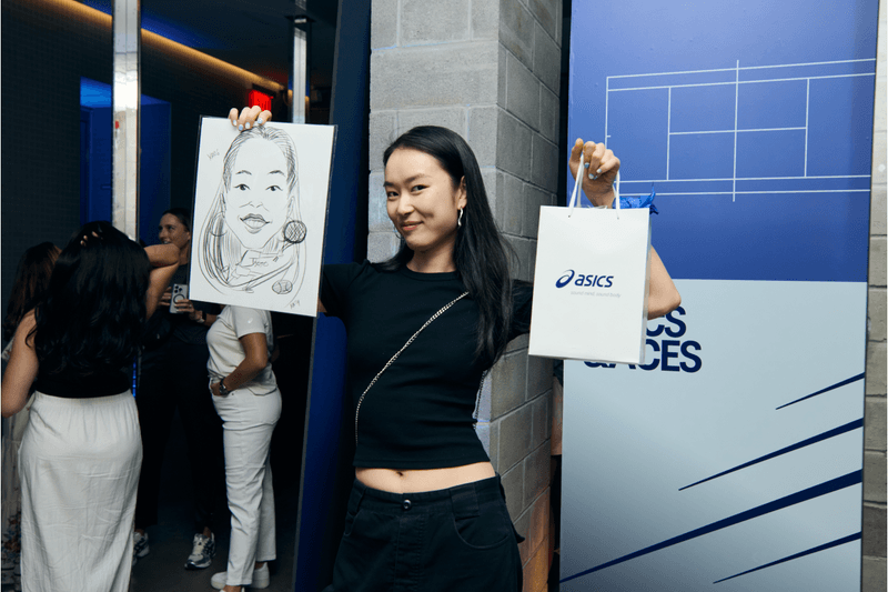 ASICS new york apparel collection Novak Djokovic taylor fritz Caroline Dolehide Eva Lys Jasmine Paolini Harriet Dart New York Collection Sound Body sound mind tennis shoe tennis shirt 41 division Olympic-gold medalist us open