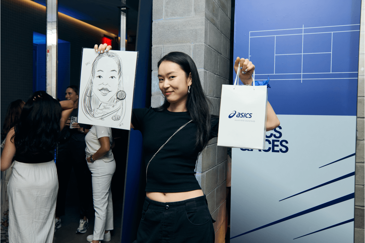 ASICS new york apparel collection Novak Djokovic taylor fritz Caroline Dolehide Eva Lys Jasmine Paolini Harriet Dart New York Collection Sound Body sound mind tennis shoe tennis shirt 41 division Olympic-gold medalist us open