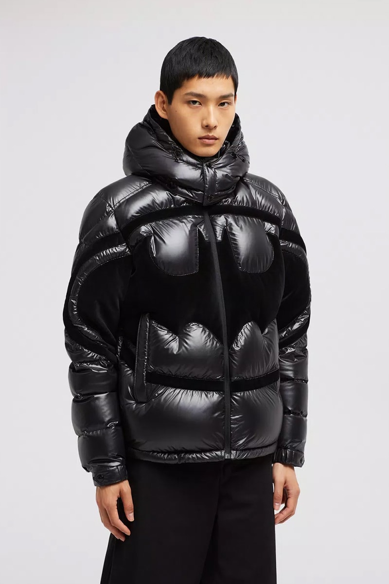 Moncler Batman DC Comics Inspired Collection Solander hooded down jacket long sleeve t shirts kids adults black white release indo
