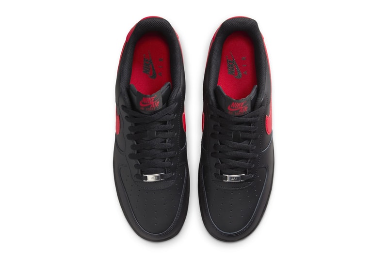 Nike Air Force 1 Low "Bred" Set To Return This Fall FJ4146-002 Black/University Red fall release info af1 swoosh