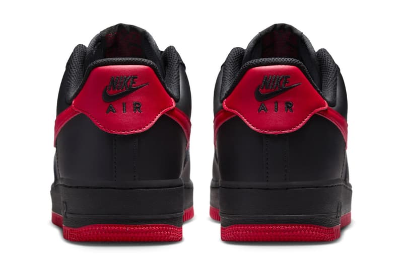 Nike Air Force 1 Low "Bred" Set To Return This Fall FJ4146-002 Black/University Red fall release info af1 swoosh