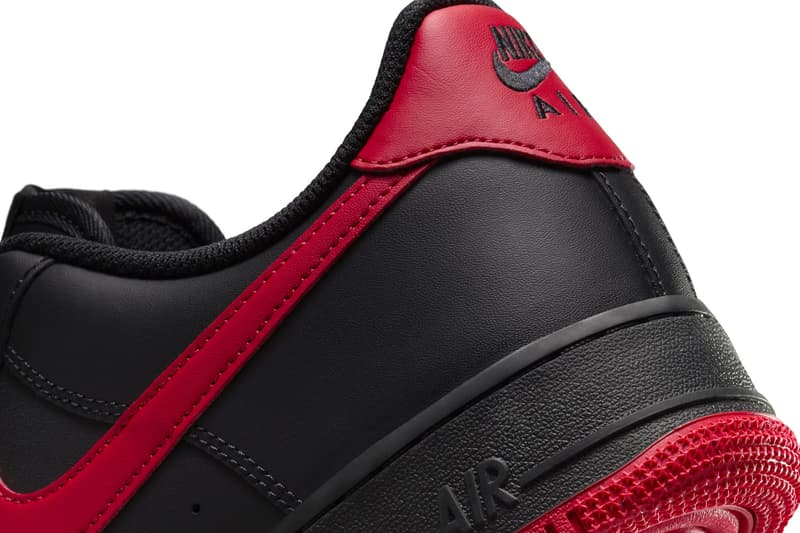 Nike Air Force 1 Low "Bred" Set To Return This Fall FJ4146-002 Black/University Red fall release info af1 swoosh