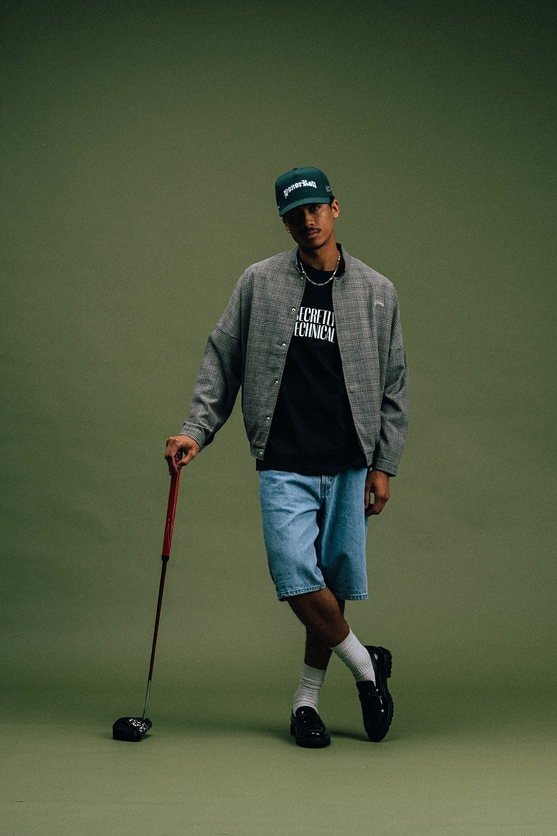 students golf fall 2024 collection all time all stars jacket polo t shirt button down flannel sweater knit wool plaid streetwear graphic