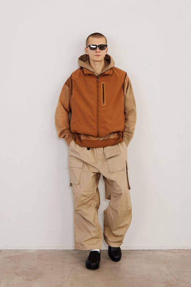 BEAMS Cleans Up for FW24 collection release info lookbook drop price japan t co jacket pants fashion apparel label brand streetwear military technical puffer vest cargo cardigan knitwear 
