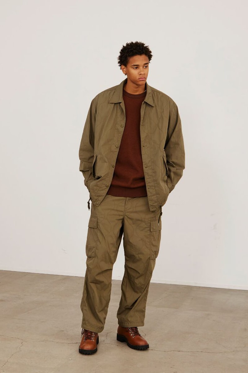 BEAMS Cleans Up for FW24 collection release info lookbook drop price japan t co jacket pants fashion apparel label brand streetwear military technical puffer vest cargo cardigan knitwear 