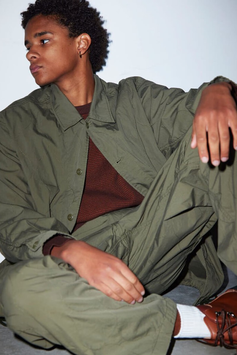 BEAMS Cleans Up for FW24 collection release info lookbook drop price japan t co jacket pants fashion apparel label brand streetwear military technical puffer vest cargo cardigan knitwear 