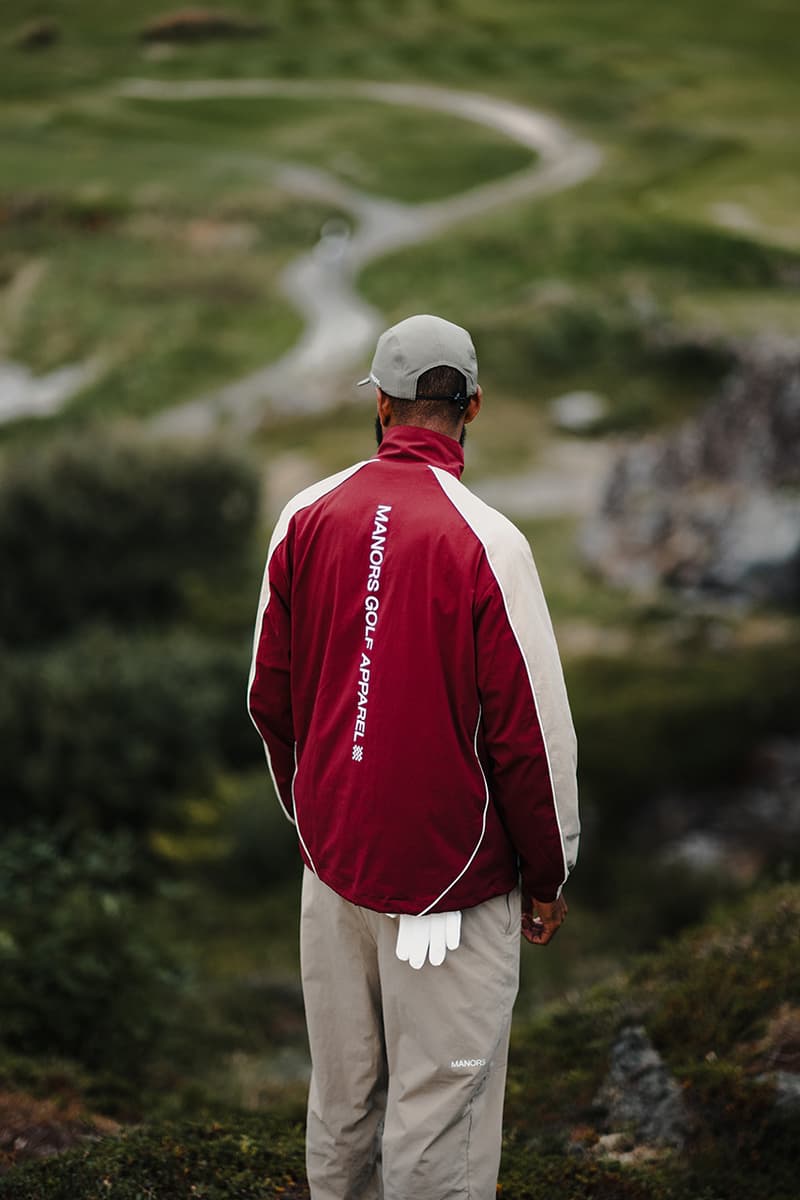 manors golf final frontier collection fall 2024 polo jacket pants pullover logo waterproof windbreaker