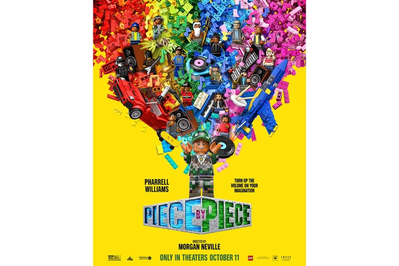 Pharrell Reveals New 'Piece by Piece' Film Poster Featuring Many Easter Eggs lego animated film daft punk kendrick lamar