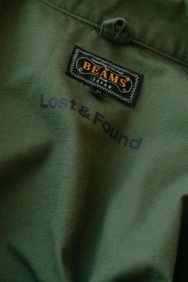 BEAMS PLUS x Lost & Found Connect Over Cotton Ripstop release info jacket pants pleat jungle hat toronto collaboration collab link global official website fw24 fall winter