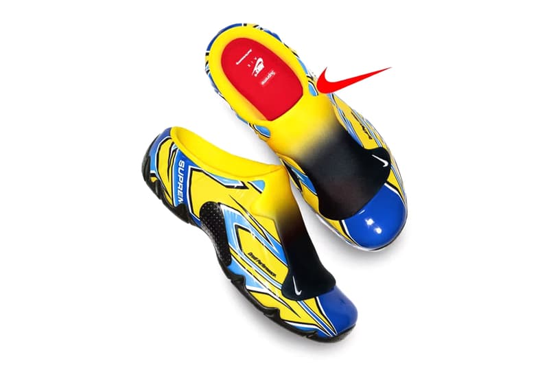 supreme nike clogposite clog mule shoe fall 2024 season collaborative shoe teaser launch details preview photos look