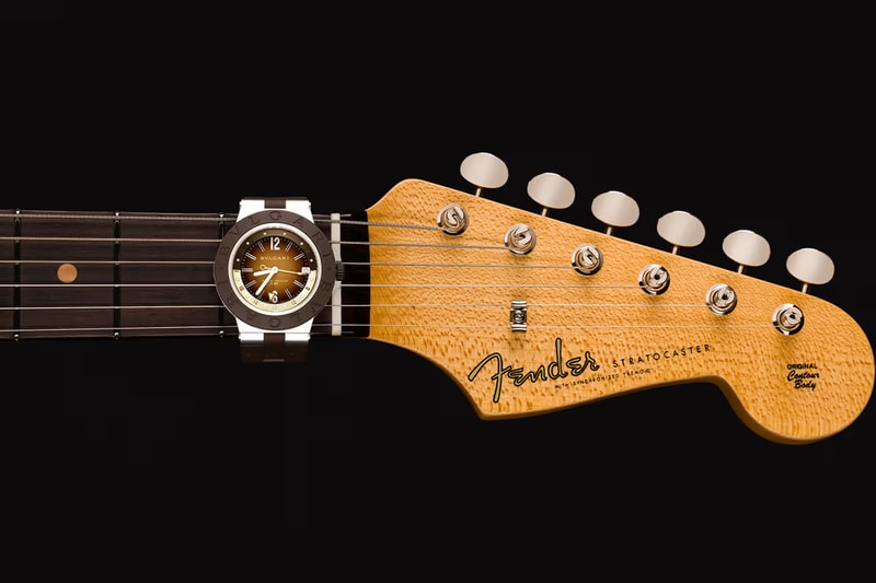 "BVLGARI Aluminum GMT x Fender® Limited Edition Bulgari Comes Together With Fender for Limited Edition Aluminium GMT Watch stratocaster inspiration geneva watch days
