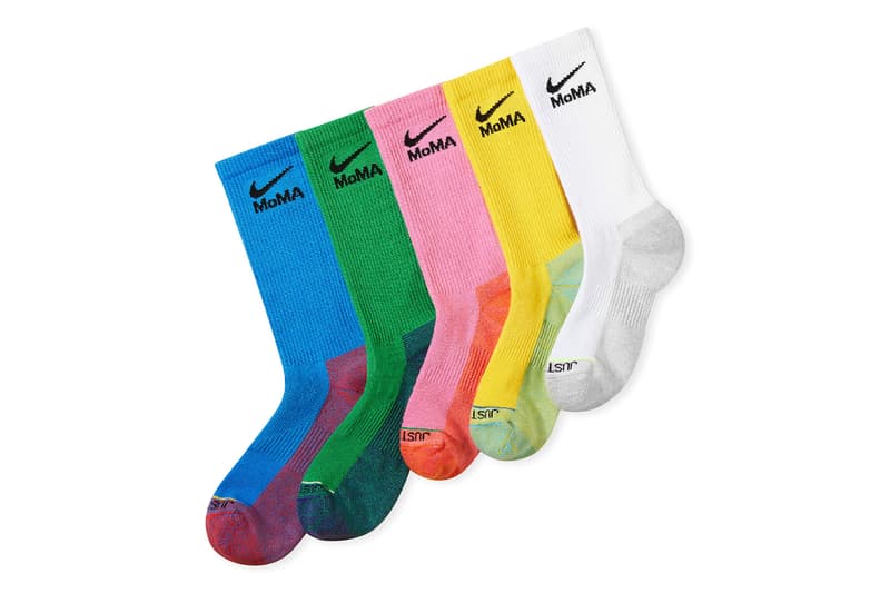 Nike and MoMA's Launches First Official Collaboration MoMA Nike Everyday Sock in series limited edition and co-branded products socks off-white nike air force 1 low virgil abloh basketball socks first collaboration