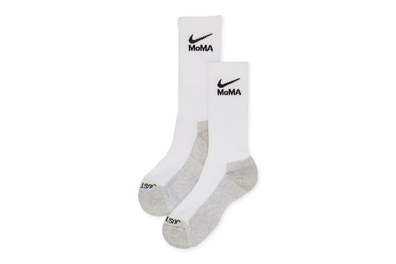 Nike and MoMA's Launches First Official Collaboration MoMA Nike Everyday Sock in series limited edition and co-branded products socks off-white nike air force 1 low virgil abloh basketball socks first collaboration 