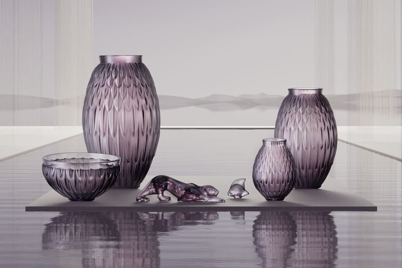 Lalique Unveils Iridescent Purple "Vesper" Collection