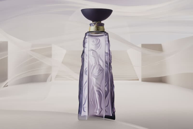 Lalique Vesper Purple Collection Release Zeila sculpture Plumes vases Croco vase Larcade core jewelry 