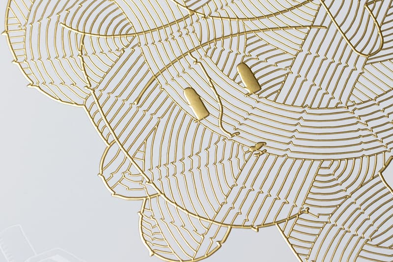 En Iwamura Knots Gold Foil Art-Form Print Edition