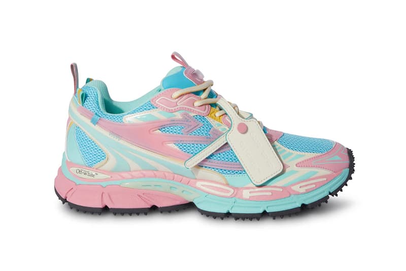 Off-White™️ BE RIGHT BACK” Sneaker shoe 1990s inspired performance running design Public Transit exclusive colorways paris miami new york milan