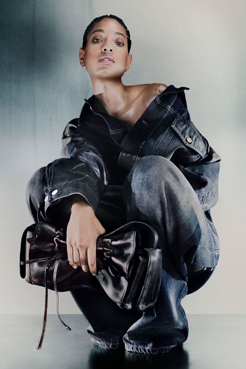 Willow Smith Dons Denim for Acne Studios Fall 2024 Campaign winter fw24 collection release info drop denim link website jordan hemingway shearling leather jeans jacket