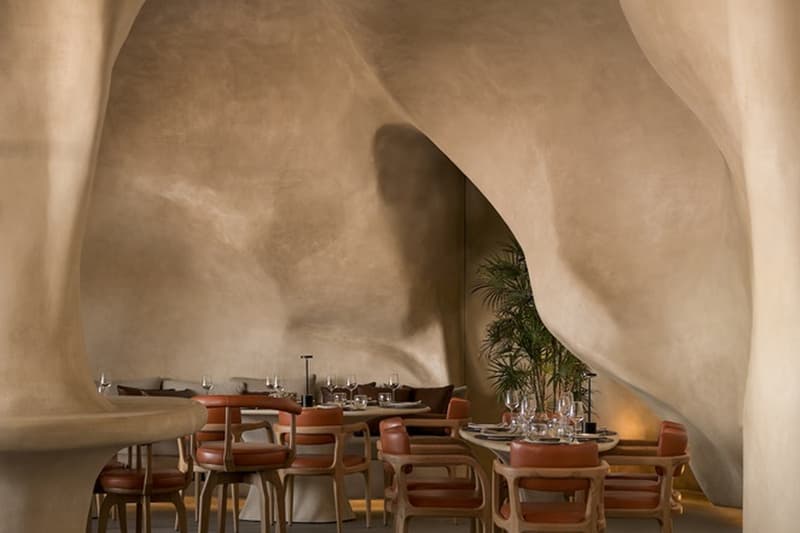 Badie Architects ESCĀ CUEVA Restaurant New Giza Cairo Egypt Architecture Interior design cavernous