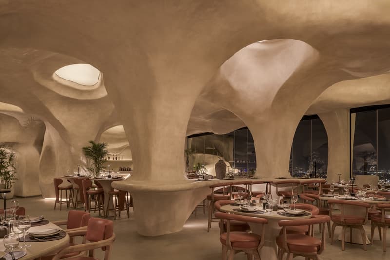 Badie Architects ESCĀ CUEVA Restaurant New Giza Cairo Egypt Architecture Interior design cavernous