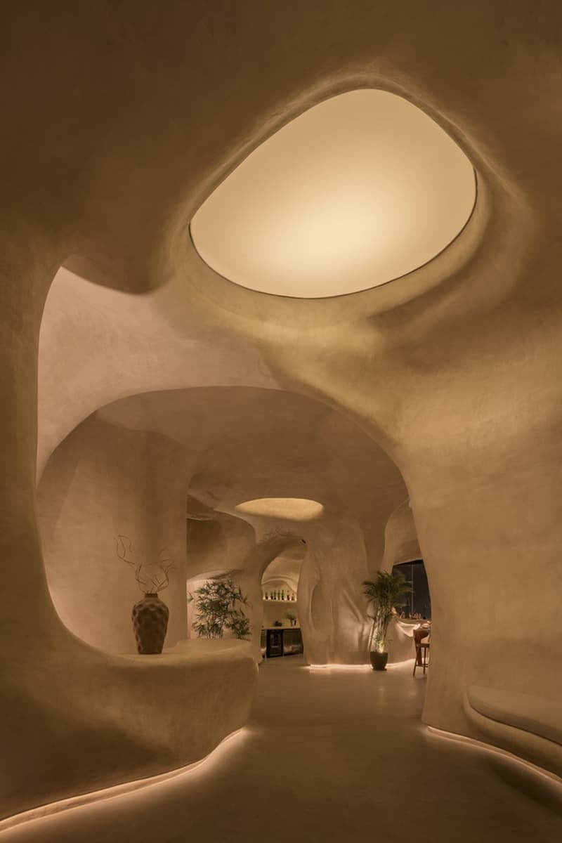 Badie Architects ESCĀ CUEVA Restaurant New Giza Cairo Egypt Architecture Interior design cavernous