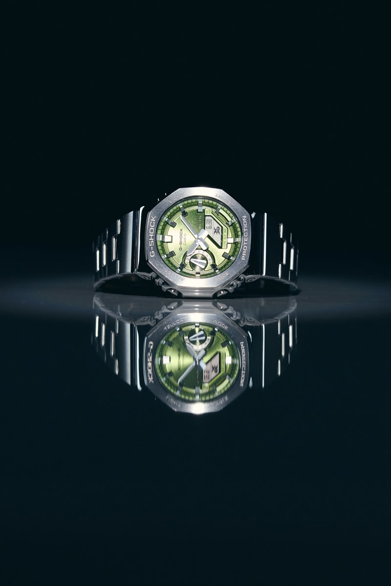 G-SHOCK Metal-Clad Stainless Steel GM-2110 Watches GM-2110D-2B GM-2110D-2A GM-2110D-3A GM-2110D-4A 